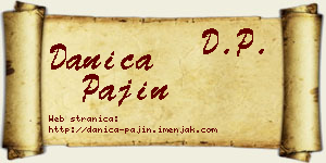 Danica Pajin vizit kartica